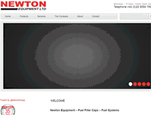 Tablet Screenshot of newton-equipment.com